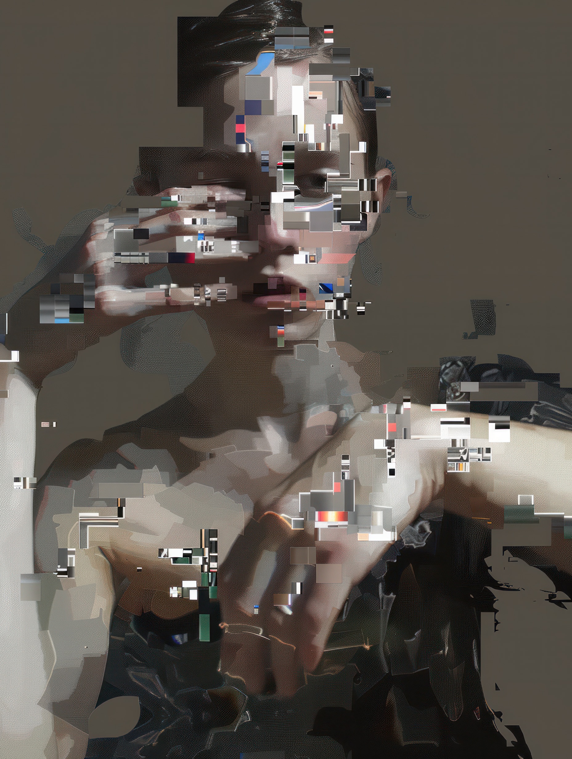 glitch paintings